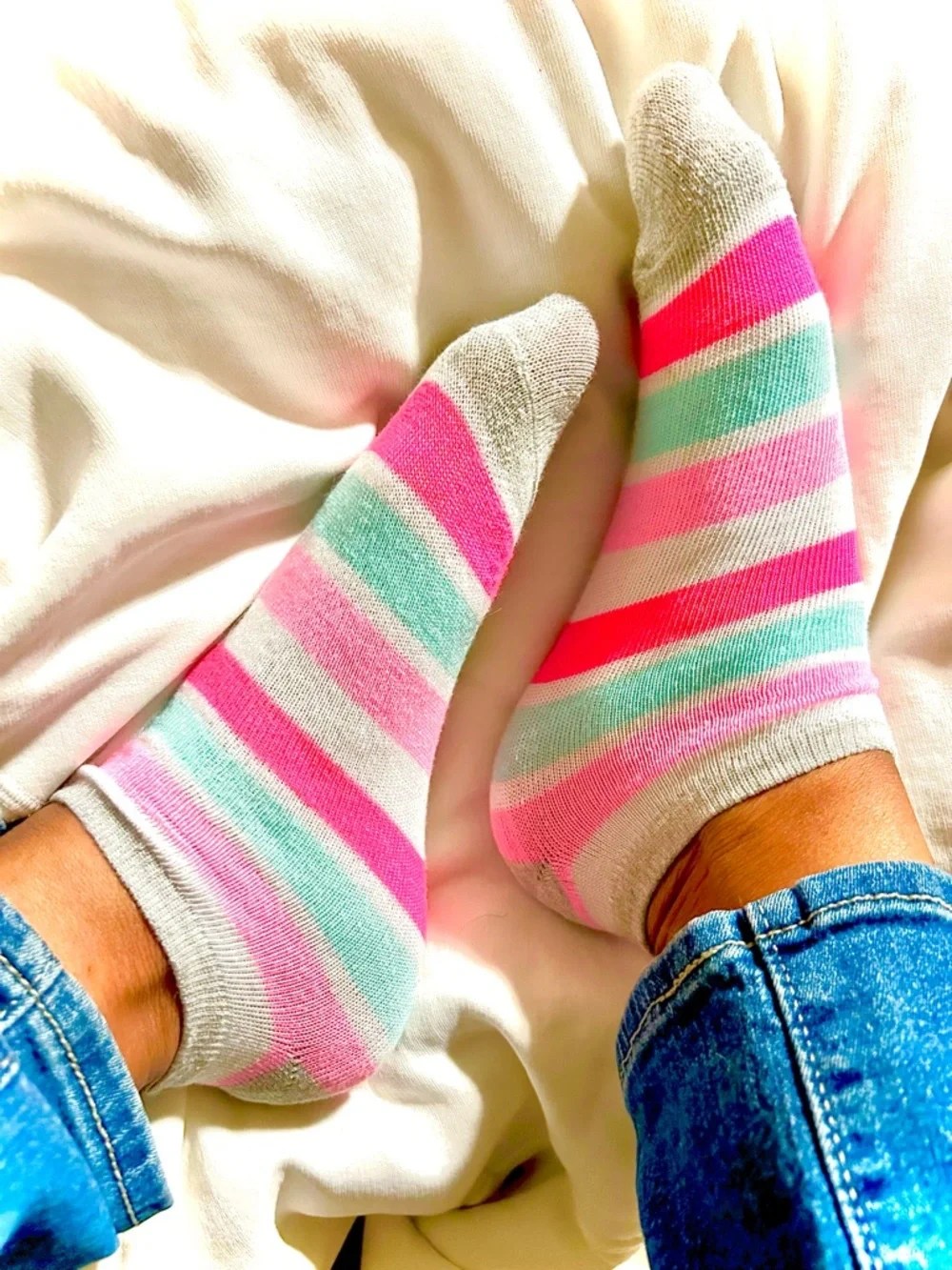 Spring Striped Ankle Socks - Picture 2 of 7